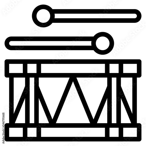 drum drumstick sound toy icon