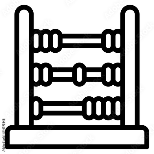 abacus math game toy icon