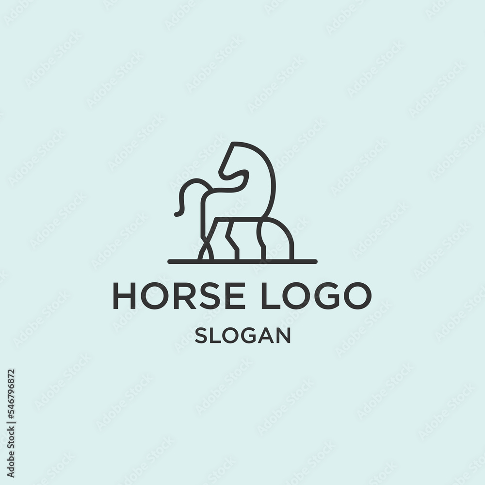 Horse logo icon design template Horse logo icon design template