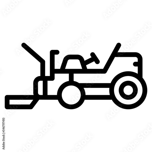 snow blower cleaning vehicle winter icon