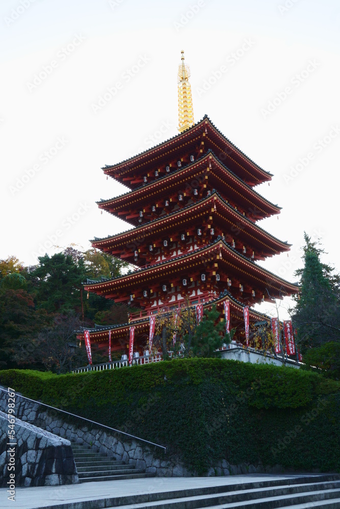 A five-storied pagoda in Takahata, Hino City, Tokyo A five-storied pagoda in Takahata, Hino City, Tokyo