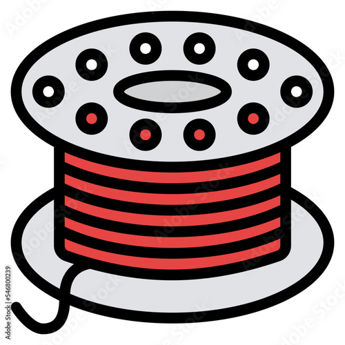 bobbin sewing tailoring needle icon