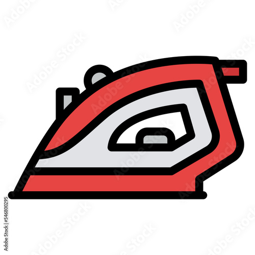 iron sewing laundry tailoring icon
