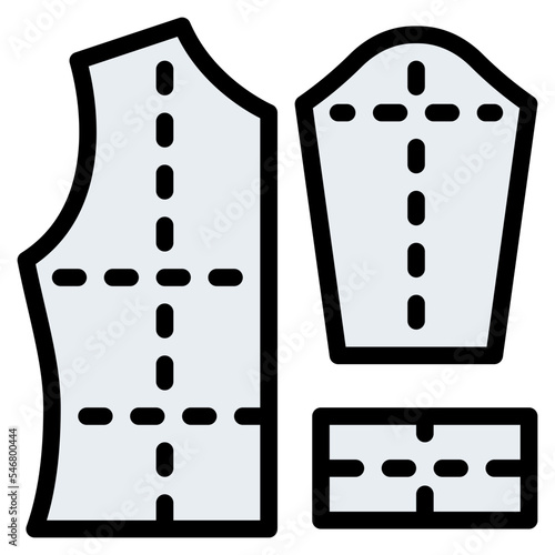 sewing pattern sewing tailoring fashion design icon