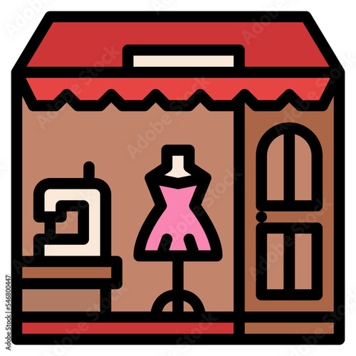 sewing shop fashion sewing tailoring icon