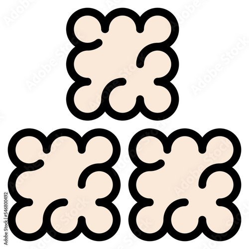 wool sewing knitting handcraft icon