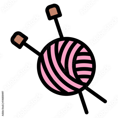yarn knitting needle sewing handcraft icon