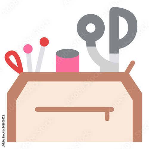 bag sewing tools tailoring handcraft icon