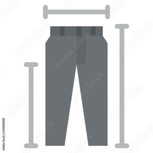 measure pants sewing tailoring icon