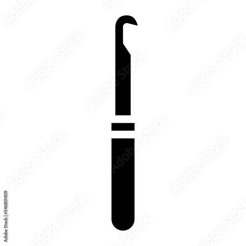 crochet hooks sewing tool icon