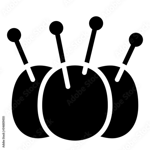 pin pin cushion sewing tailoring icon