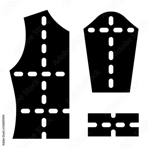 sewing pattern sewing tailoring fashion design icon