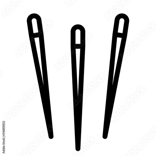 sewing needles sewing tailoring needle icon