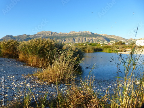 Altea. Desembocadura del río Algar. Paisaje. Alicante.