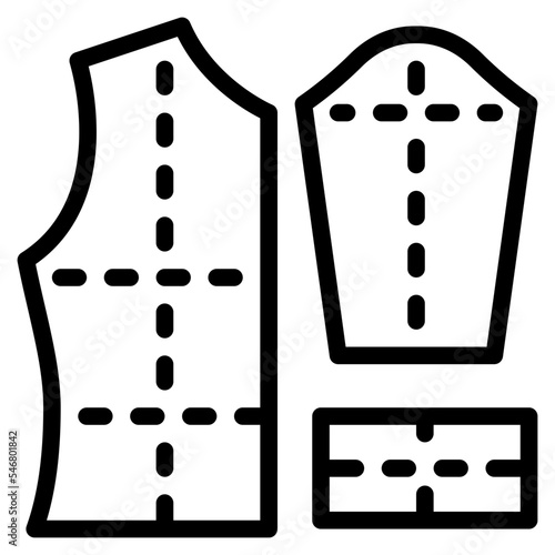 sewing pattern sewing tailoring fashion design icon