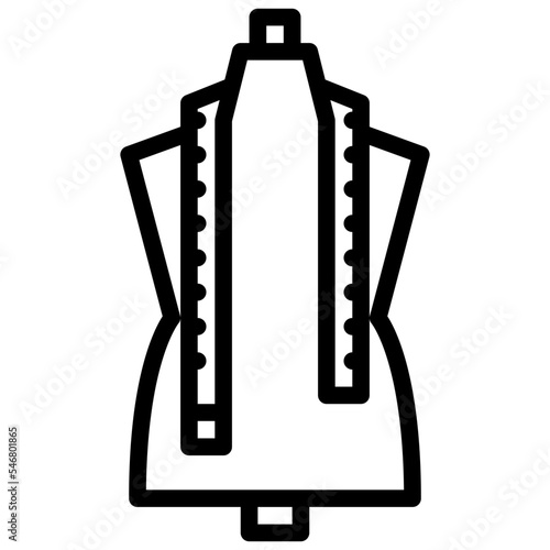 tailor dummy ruler sewing tailoring icon