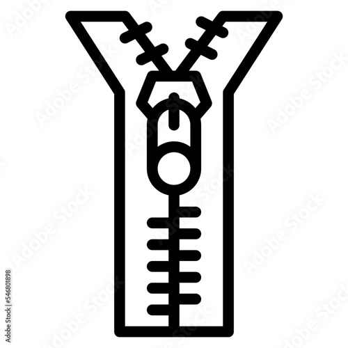 zipper sewing tailoring handcraft icon