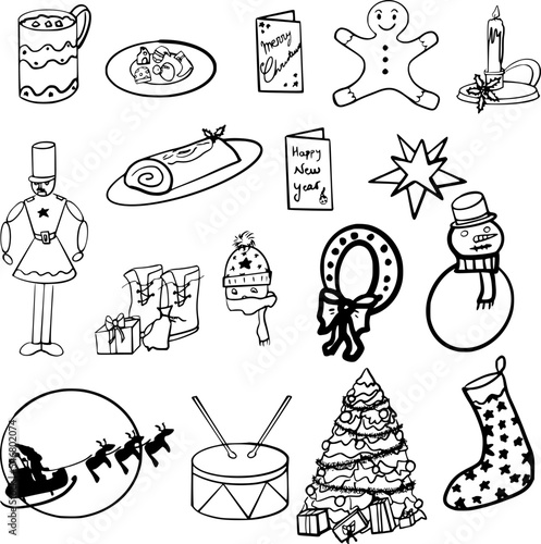 Vectores con motivos navideños originales IV