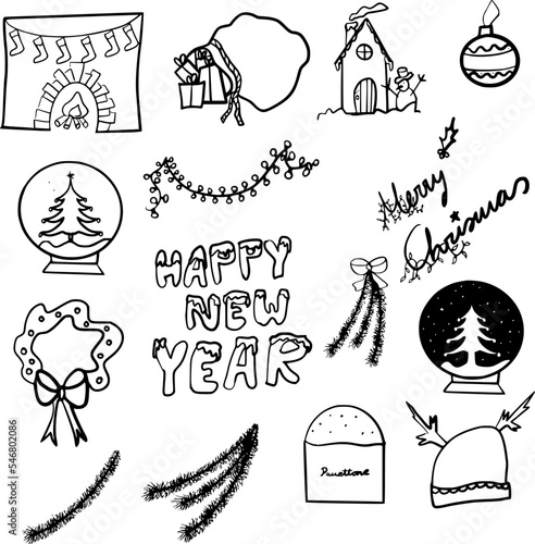 Vectores con motivos navideños originales II