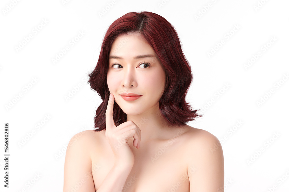 Beautiful young asian woman with clean fresh skin on white background, Face care, Facial treatment, Cosmetology, beauty and spa, Asian women portrait. Beautiful young asian woman with clean fresh skin on white background, Face care, Facial treatment, Cosmetology, beauty and spa, Asian women portrait.