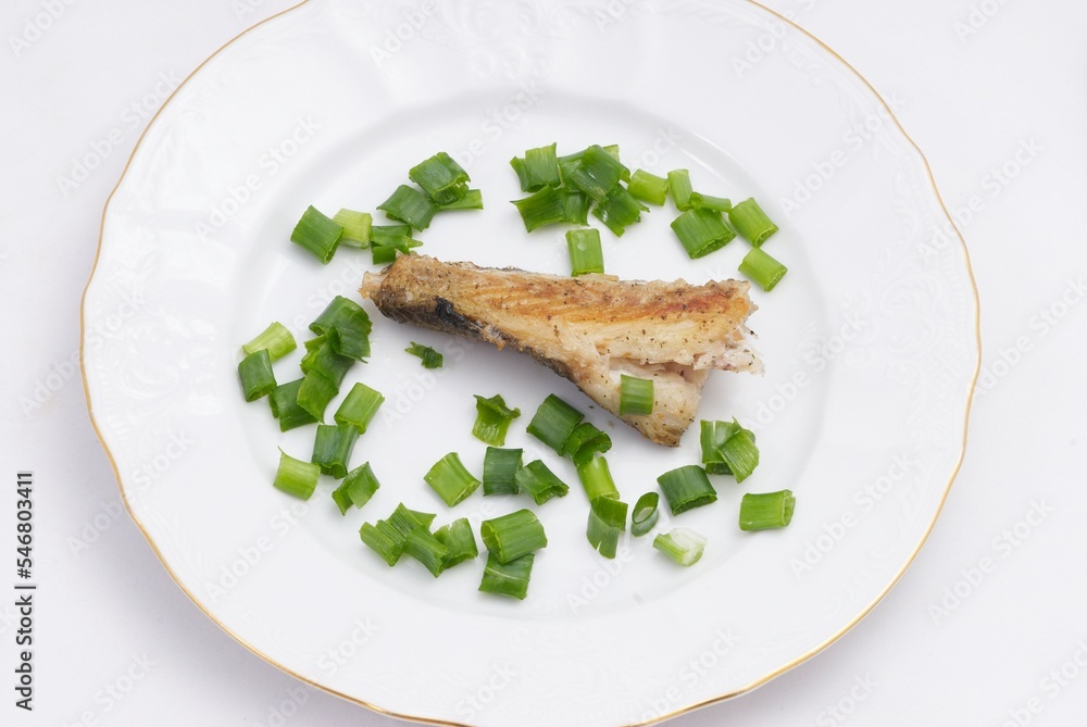 Prepared river fish with onion Prepared river fish with onion
