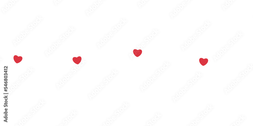 Valentine's Day Heart Decorative Line Valentine's Day Heart Decorative Line