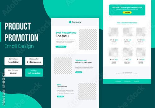 Business Products Promotion Email Newsletter template Design	

