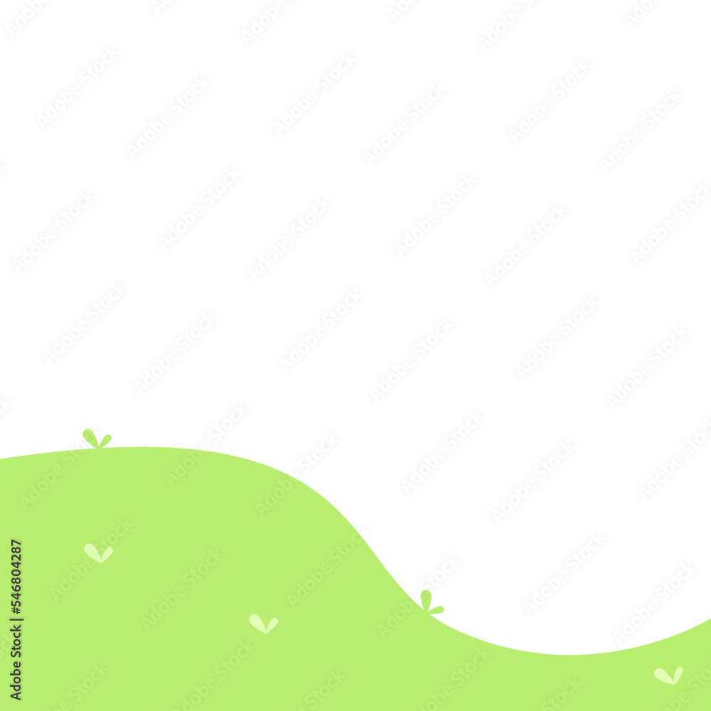 Fototapeta premium Hill Footer Illustration (4)