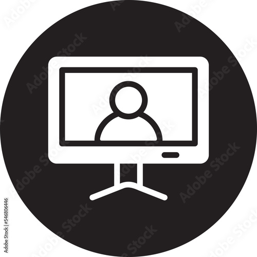 video call glyph icon