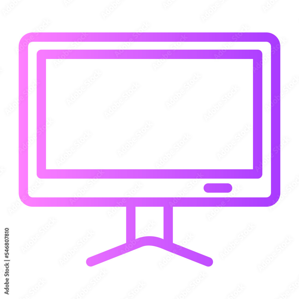 television gradient icon television gradient icon