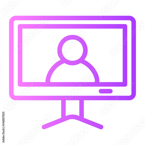 video call gradient icon