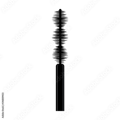 Mascara brush on white background