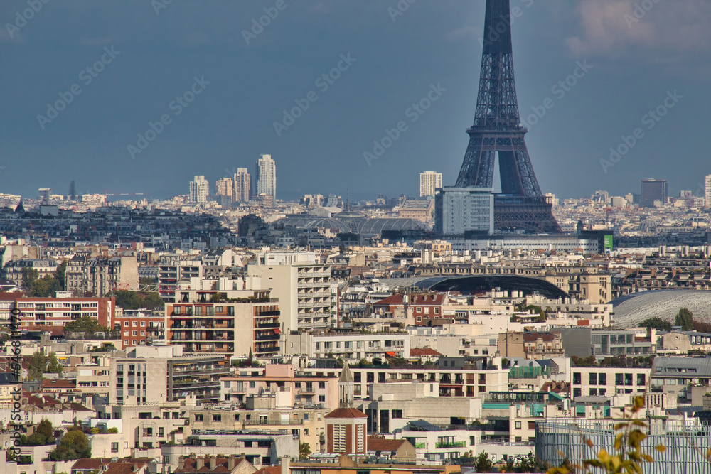 view of eiffel tower city
