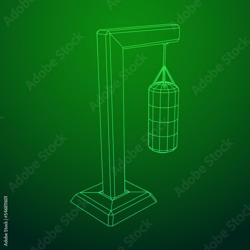 Punching bag for training boxing power punch