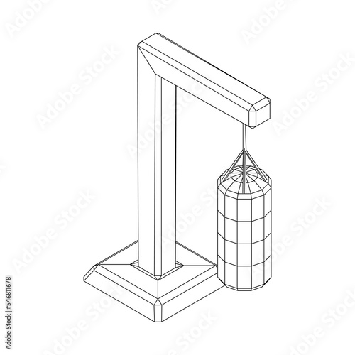 Punching bag for training boxing power punch