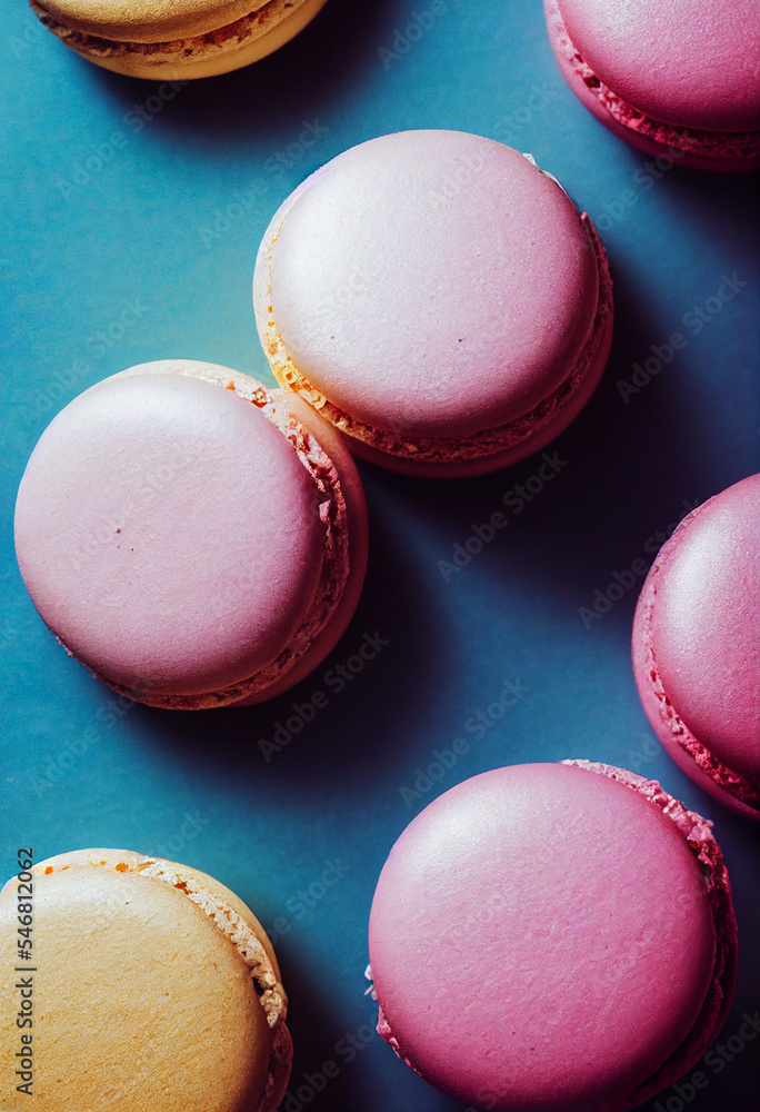 Fototapeta premium sweet Colorful macaroon different colors ,Culinary and cooking concept.