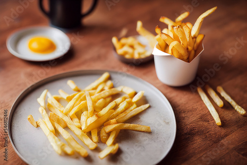 Crispy golden French fries