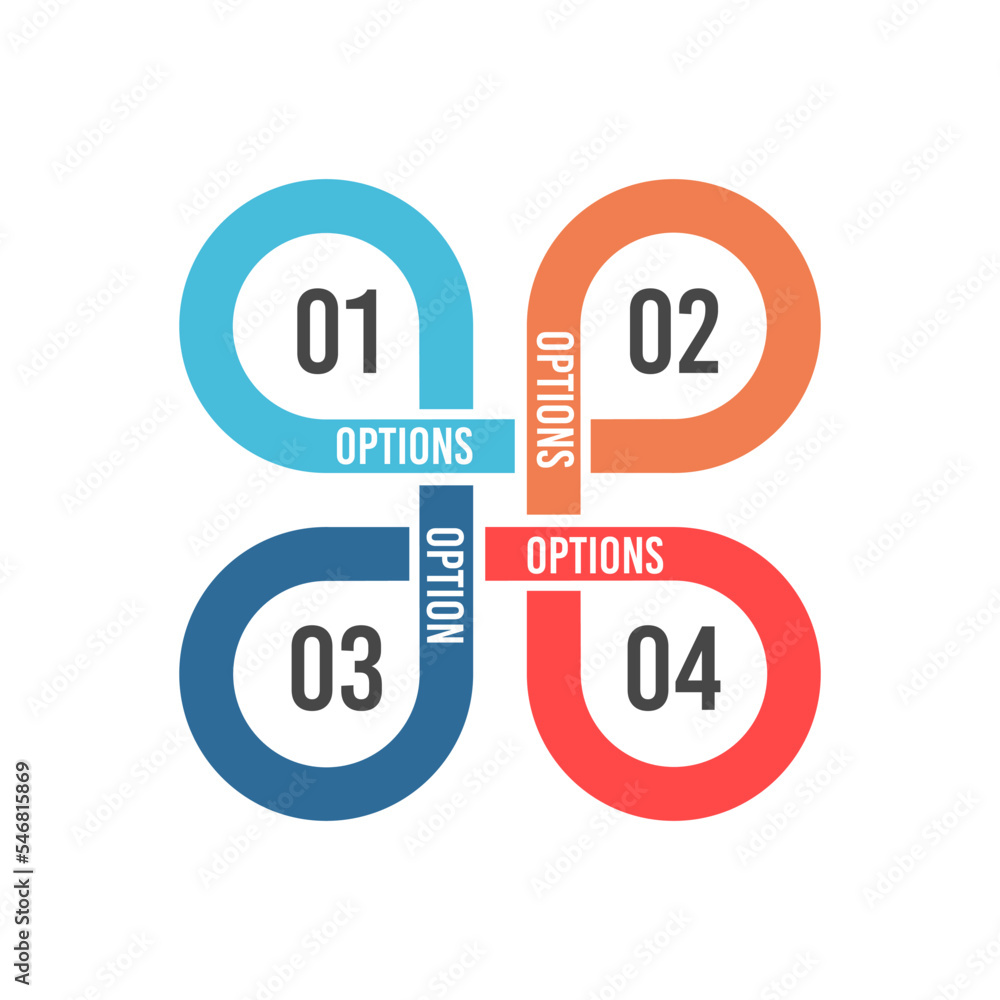 4 optional infographic workflows process. 4 optional infographic workflows process.