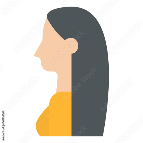 long hair style fashion hair salon icon