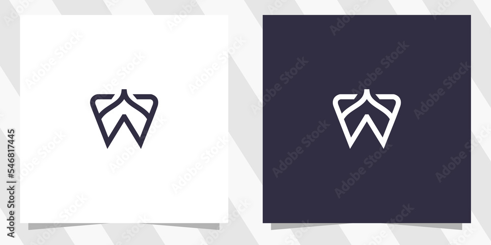 letter w logo design template letter w logo design template