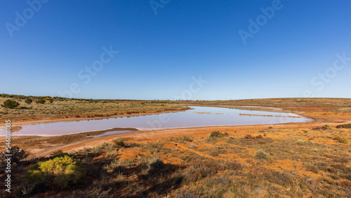 Dutton lake near Woomera, South Australia photo