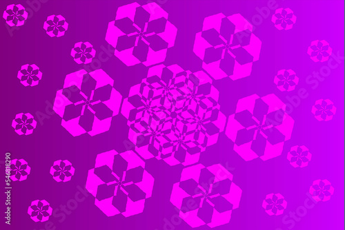 Geometric Background. Purple Background. Creative Background. Flower Blackground