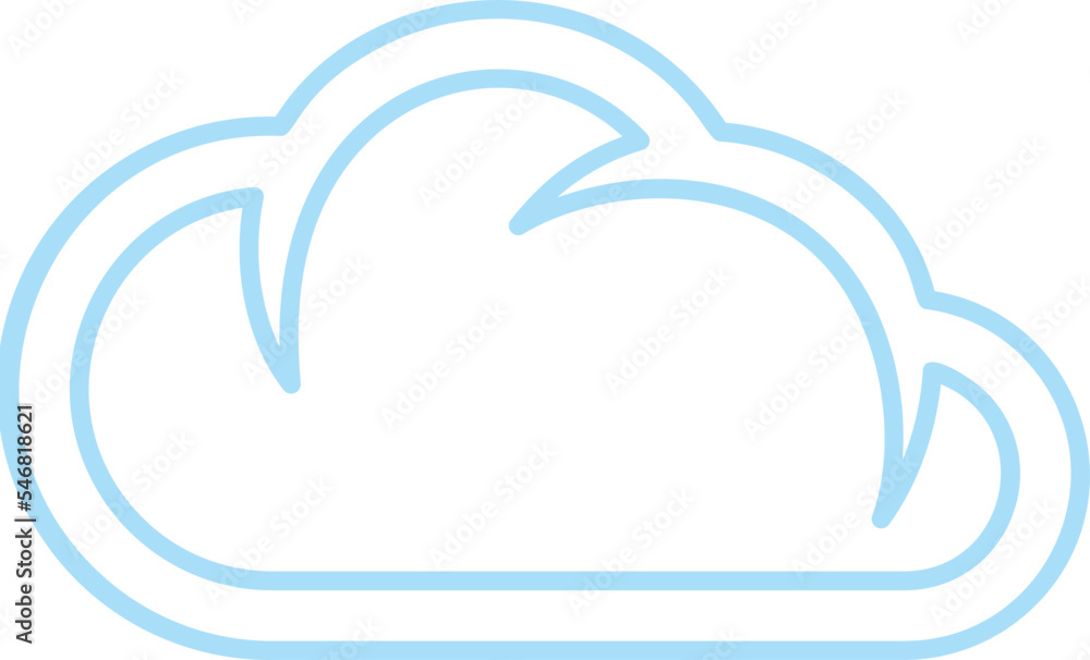 Naklejka premium Cloud