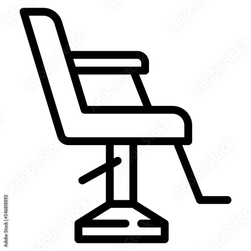 chair hair salon seat haircut icon