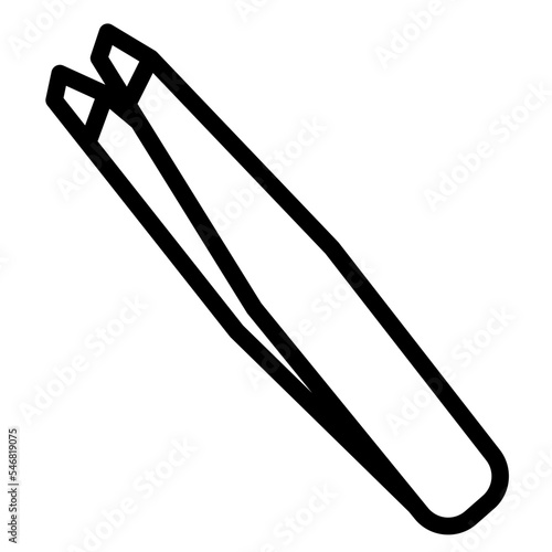 tweezers beauty tool salon icon