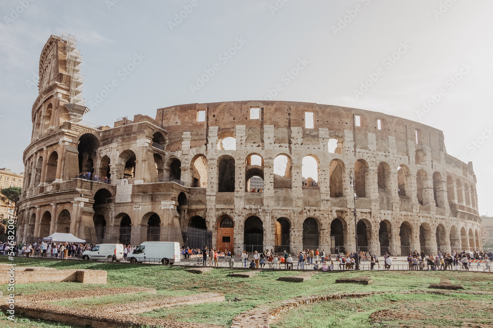 Colosseum in Rom zum Sonnenaufgang