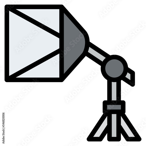 soft box photography light photograph icon