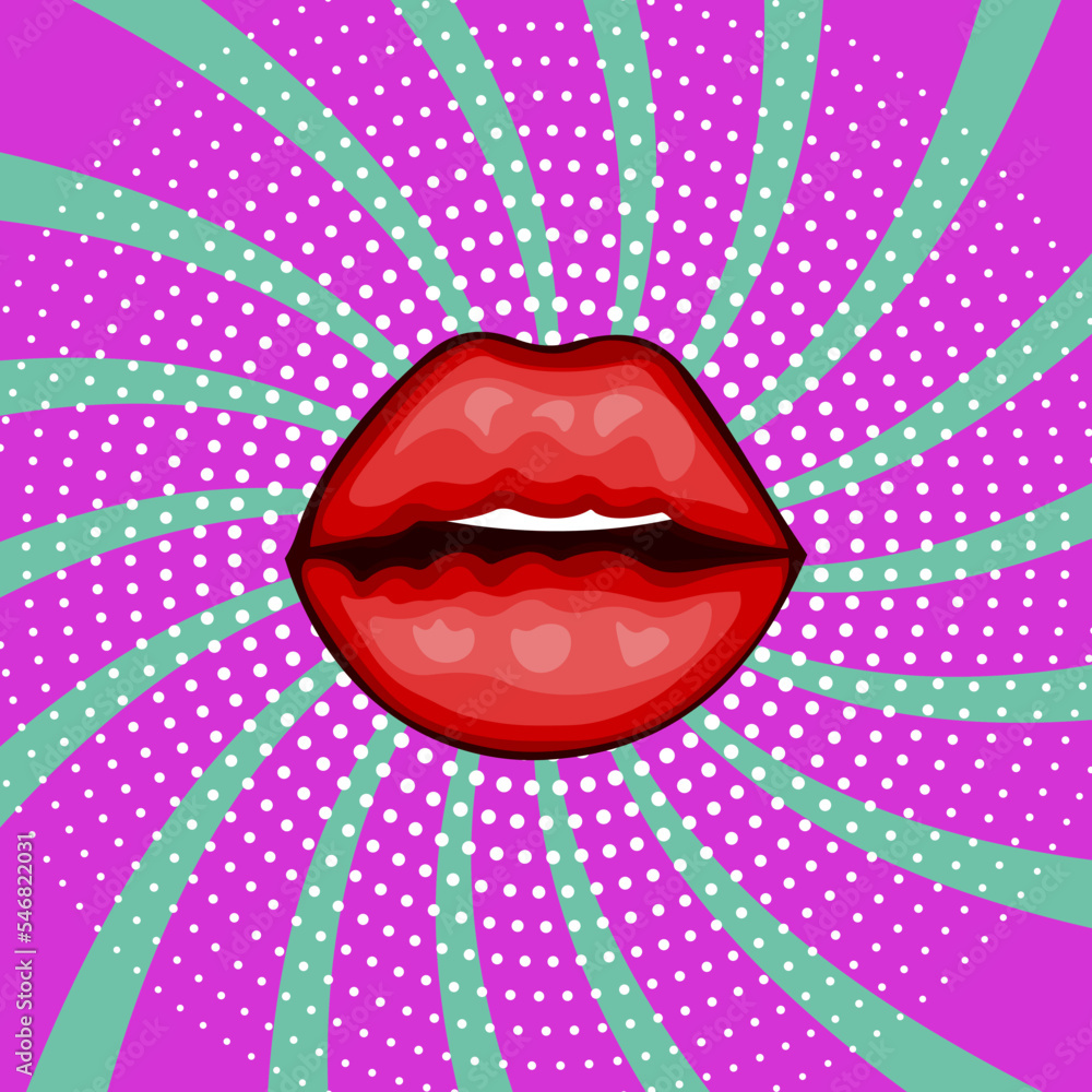 Obraz premium Vector background in comic book style with swirl sunburst