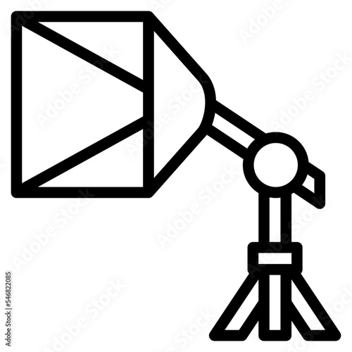 soft box photography light photograph icon