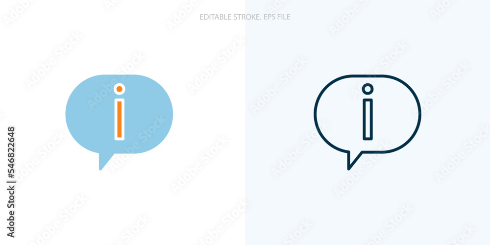 Info icon for your website, logo, app, UI, product print. Info concept flat Silhouette vector illustration icon. Editable stroke icons set. EPS file Info icon for your website, logo, app, UI, product print. Info concept flat Silhouette vector illustration icon. Editable stroke icons set. EPS file
